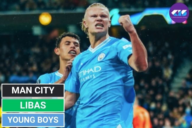 Erling Haaland Impresif, Manchester City Libas Young Boys 3-1